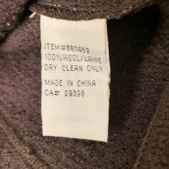 Rino Rossi Chocolate Brown Boiled Wool Zip Up Jacket w Pockets Canadian Made - Picture 11 of 11